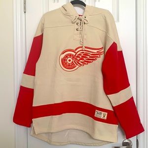 Detroit Red Wings Old Time Hockey Hoodie